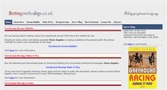 Desktop Screenshot of bettingonthedogs.co.uk